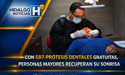 Prótesis dentales gratuitas en Hidalgo entregadas a personas mayores por el IAAMEH.